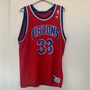 Grant Hill Pistons Champion NBA Jersey Sz 48